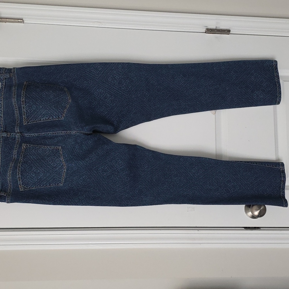 Lauren Ralph Lauren Patterned Straight Leg Jeans Size 16 - Picture 2 of 8